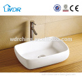 Square washing white ceramic washbasin sanitary bathroom suqare sink